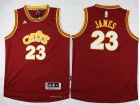 Cleveland Cavaliers #23 LeBron James Red Throwback Youth Basketball Jersey