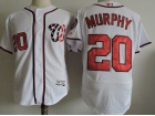 Washington Nationals #20 Daniel Murphy White 2017 Flexbase Jerseys