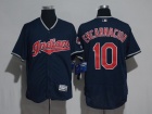 Cleveland Indians #10 Edwin Encarnacion Blue Flexbase Jersey