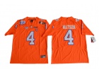 2017 Men's Clemson Tigers #4 DeShaun Watson Orange Diamond Quest Limited Jersey