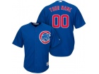 Men's Chicago Cubs Majestic Royal Cool Base Custom Stitched Name Number Jersey