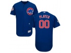 Men's Chicago Cubs Majestic Alternate Royal Flex Base Custom Stitched Name Number Jersey