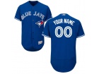 Men's Toronto Blue Jays Majestic Alternate Royal Flex Base Custom Stitched Name Number Jersey