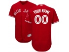 Men's Toronto Blue Jays Majestic Scarlet 2017 Flex Base Custom Stitched Name Number Jersey