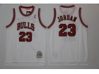 Chicago Bulls #23 Michael Jordan 1997-98 White Hardwood Classics Jersey