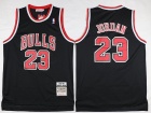 Chicago Bulls #23 Michael Jordan 1997-98 Black Hardwood Classics Jersey