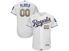 Men's Kansas City Royals Majestic White 2017 Home Flex Base Custom Stitched Name Number Jersey