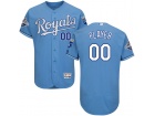 Men's Kansas City Royals Baby Blue 2015 World Series Champions Flex Base Custom Stitched Name Number...