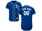 Men's Kansas City Royals Majestic Alternate Royal Flex Base Custom Stitched Name Number Jersey