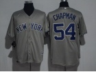 New York Yankees #54 Aroldis Chapman Grey Cool Base Jersey