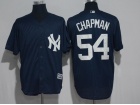 New York Yankees #54 Aroldis Chapman Blue Cool Base Jersey