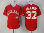 Toronto Blue Jays #32 Roy Halladay Red 2017 Cool Base Jersey