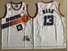 Phoenix Suns #13 Steve Nash White Throwback Basketball Jersey