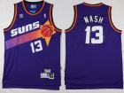 Phoenix Suns #13 Steve Nash Purple Throbwack Basketball Jersey