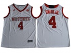 NC State Wolfpack #4 Dennis Smith Jr. White College Basketball Jersey