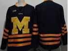 Michigan Wolverines Blank Blue Hockey Jersey