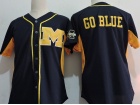 Michigan Wolverines Blank Navy Blue Jersey