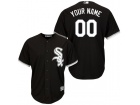 Men's Chicago White Sox Majestic Black Alternate  Cool Base Cool Base Custom Stitched Name Number Je...