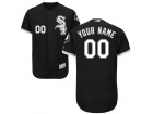 Men's Chicago White Sox Majestic Alternate Black Flex Base Custom Stitched Name Number Jersey