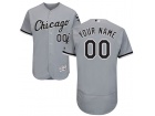 Men's Chicago White Sox Majestic Road Gray Flex Base Custom Stitched Name Number Jersey