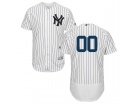 Men's New York Yankees Majestic Home White Flex Base Custom Stitched Name Number Jersey