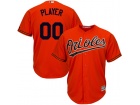 Men's Baltimore Orioles Majestic Orange Cool Base Custom Stitched Name Number Jersey