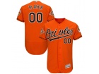 Men's Baltimore Orioles Majestic Alternate Orange Cool Base Custom Stitched Name Number Jersey with ...