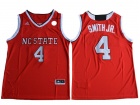 NC State Wolfpack #4 Dennis Smith Jr. Red College Basketball Jersey