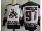 Men's Phoenix Coyotes #97 JEREMY ROENICK White CCM Vintage Throwback NHL Hockey Jersey