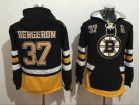 Boston Bruins #37 Patrice Bergeron Black Hockey Hoodie