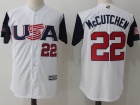 USA Baseball #22 Andrew McCutchen White 2017 World Baseball Classic Cool Base Jersey