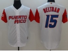 Men's USA Baseball #15 Carlos Beltran  Majestic White 2017 World Baseball Classic Authentic Jersey