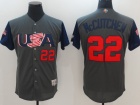 Men's USA Baseball #22 Andrew McCutchen Gray 2017 World Baseball Classic Authentic Jersey