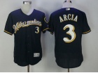 Milwaukee Brewers #3 Orlando Arcia Blue Flexbase Jerseys