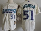 Arizona Diamondbacks #51 Randy Johnson Cream Throwback Jerseys