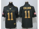 New England Patriots #11 Julian Edelman Gold Anthracite Salute to Service Limited Football Jersey