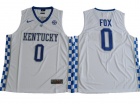 Kentucky Wildcats #0 De'Aaron Fox White College Basketball Elite Jersey