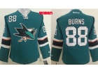 San Jose Sharks #88 Brent Burns Green Women Jersey