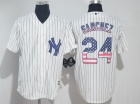 New York Yankees #24 Gary Sanchez White USA Flag Fashion Jersey