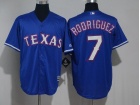 Texas Rangers #7 Ivan Rodriguez Blue Soft Cool Base Jerseys