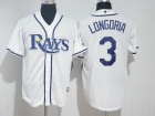 Tampa Bay Rays #3 Evan Longoria White New Cool Base Jerseys