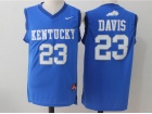 Kentucky Wildcats #23 Anthony Davis Blue NCAA Jerseys