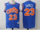 Cleveland Cavaliers #23 LeBron James Blue Hardwood Classics Jerseys