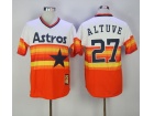 Huston Astros Jose Altuve #27 Orange Throwback MLB Jerseys