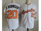 Baltimore Orioles #20 F.Robinson White 1983 Throwback Jerseys