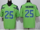 Seattle Seahawks #25 Richard Sherman Green Color Rush Limited Football Jerseys