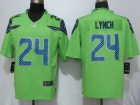 Seattle Seahawks #24 Marshawn Lynch Green Color Rush Limited Football Jerseys