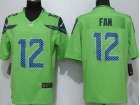 Seattle Seahawks #12 Fan Green Color Rush Limited Football Jerseys