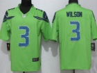 Seattle Seahawks #3 Russell Wilson Green Color Rush Limited Football Jerseys