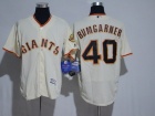 San Francisco Giants #40 Madison Bumgarner Cream Flexbase Jersey